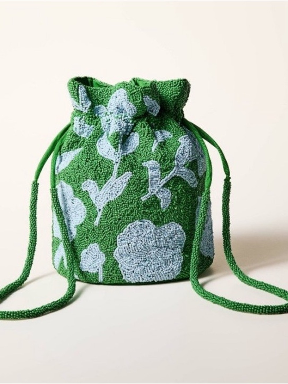 Kate Spade X Target Green Beaded Floral Hand Bag